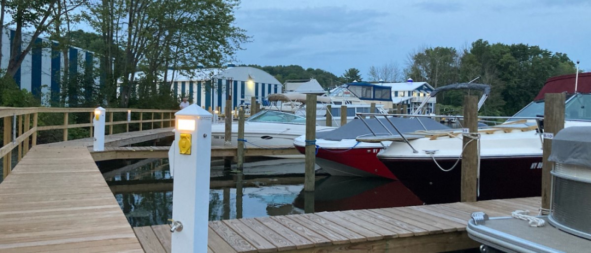 Boat slips view